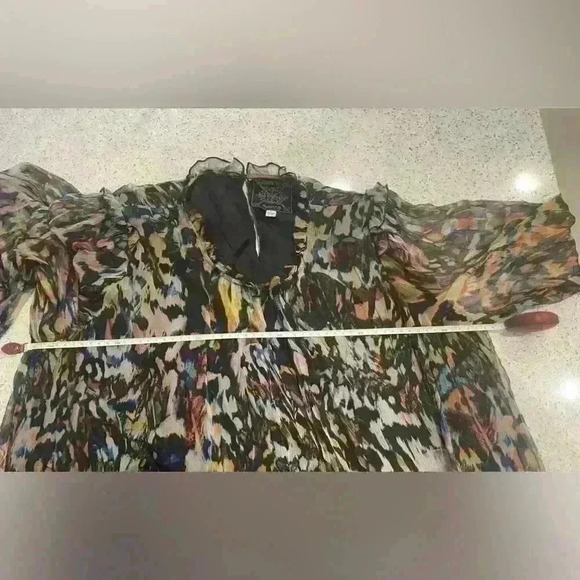 JOHNNY WAS Elaine Silk Chiffon
Mini Dress Size S - Picture 9 of 11